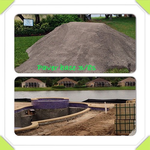 Crushed concrete paver base for a new pool deck install. W… Flickr