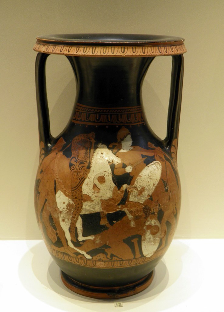 Redfigure Attic pelike (luxury vessel for transporting fl… Flickr