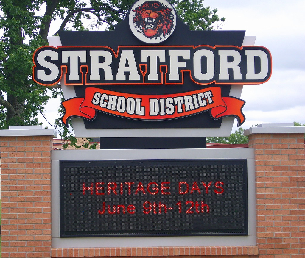 Stratford School Heritage Days Sign. Mark Flickr