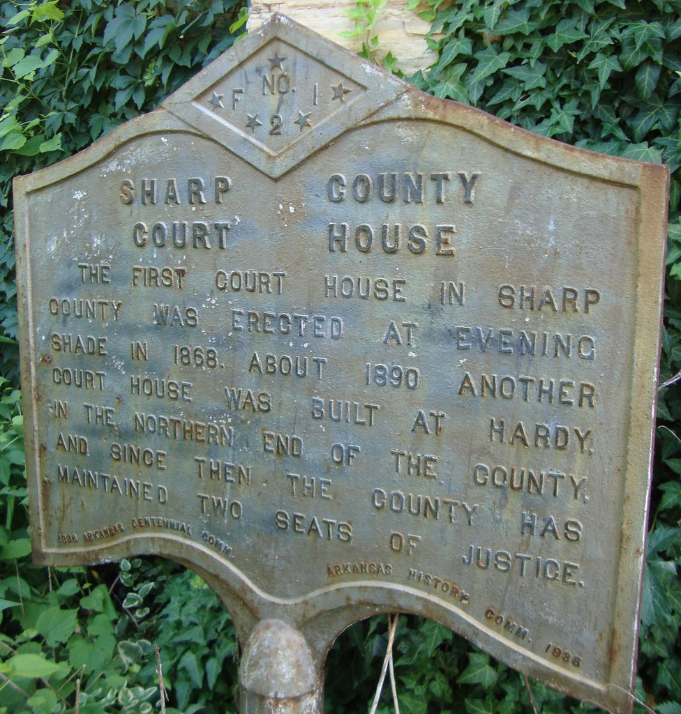 Old Sharp County Courthouse Marker (Hardy, Arkansas) Flickr