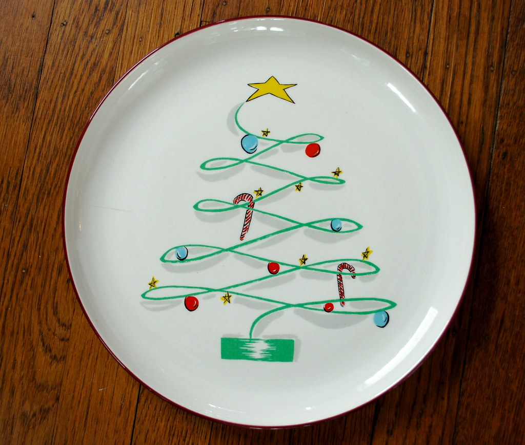 Winfield Ware Christmas Tree Plate Winfield Ware Handcraft… Flickr