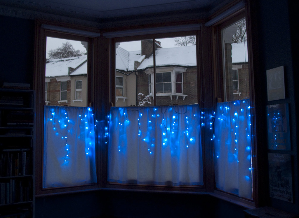 Blue lights and white roofs Libby Hall Flickr