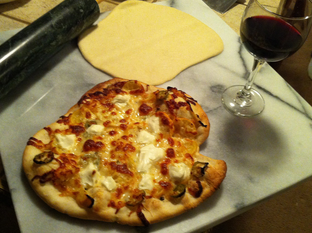 Meyer LemonJalapeñoCream Cheese Pizza We had a pizza nig… Flickr