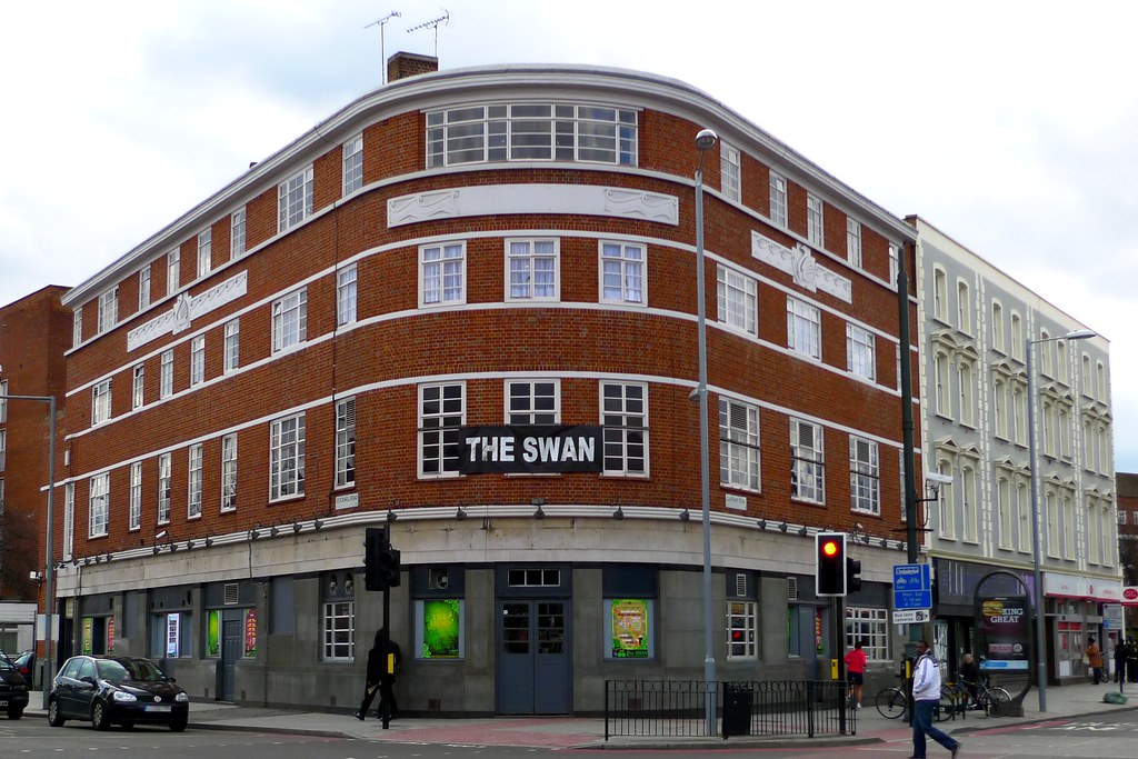 Swan, Stockwell, SW9 Large basiclooking pub opposite