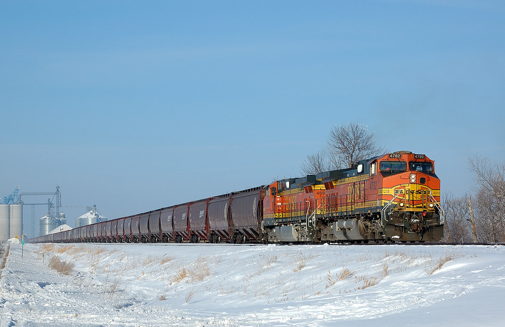 BNSF 4782 At the West Central AG new grain facility at Ule… Flickr