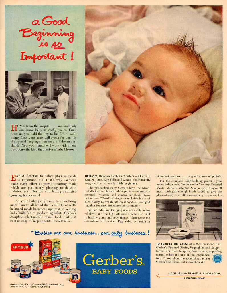 gerbers_baby_foods_1954 Ryan Khatam Flickr