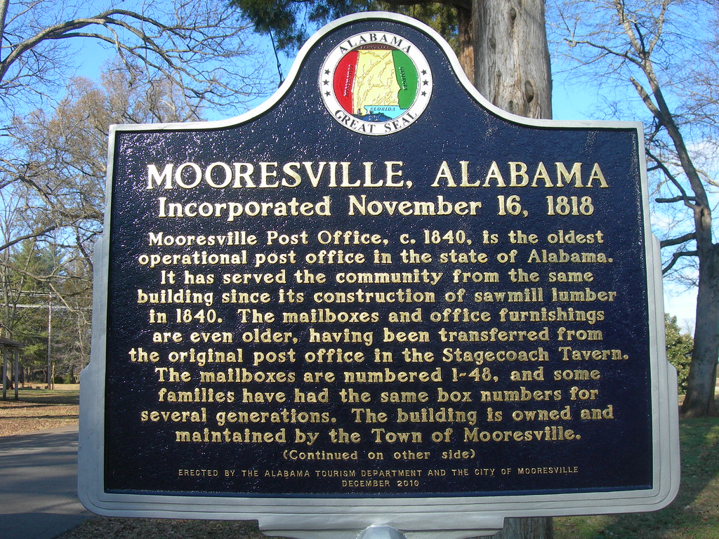 Mooresville Alabama Historic Marker Erected in 2010 as par… Flickr