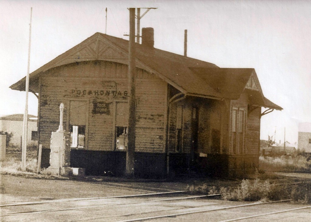 Pocahontas, Iowa, Rock Island Railroad Depot August 1968