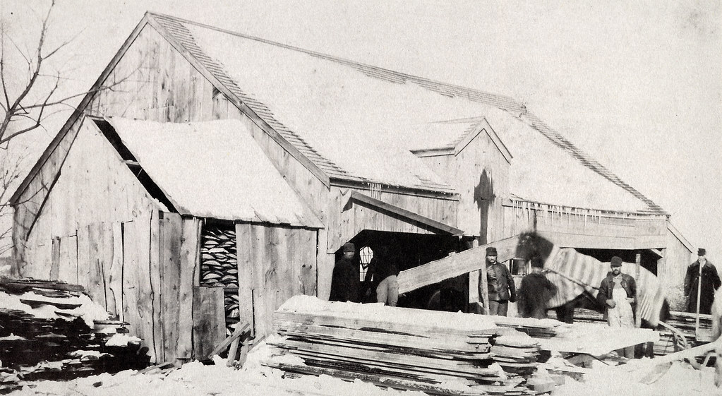 Bickford's Saw Mill, Wakefield MA 1890 Lucius Beebe Memorial