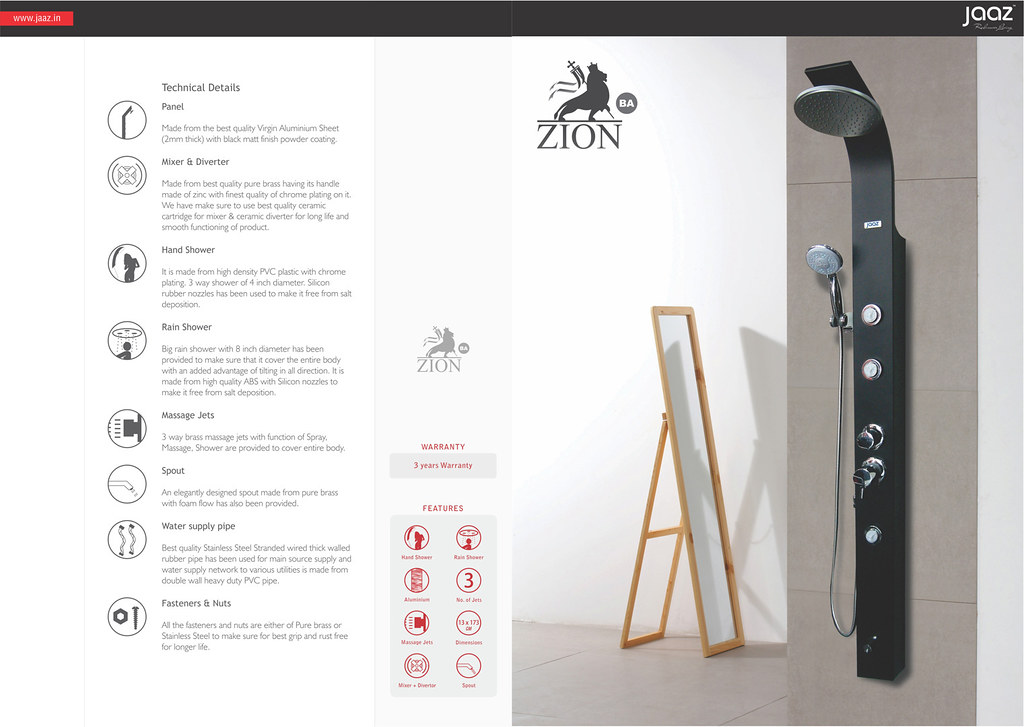 ZionBA JAAZ Shower Panel ZionBA JAAZ Shower Panel … Flickr
