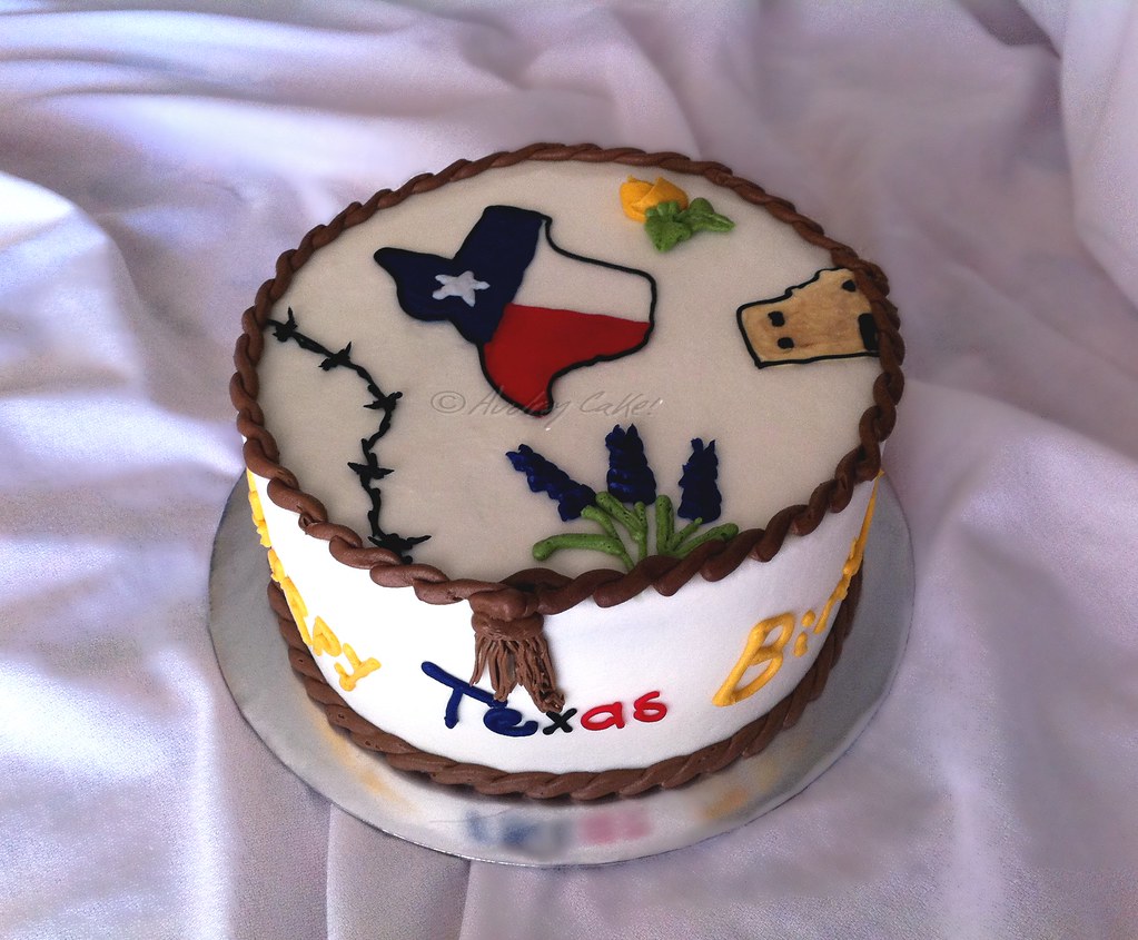 Texas Birthday Cake A great way to celebrate a birthday fo… Flickr