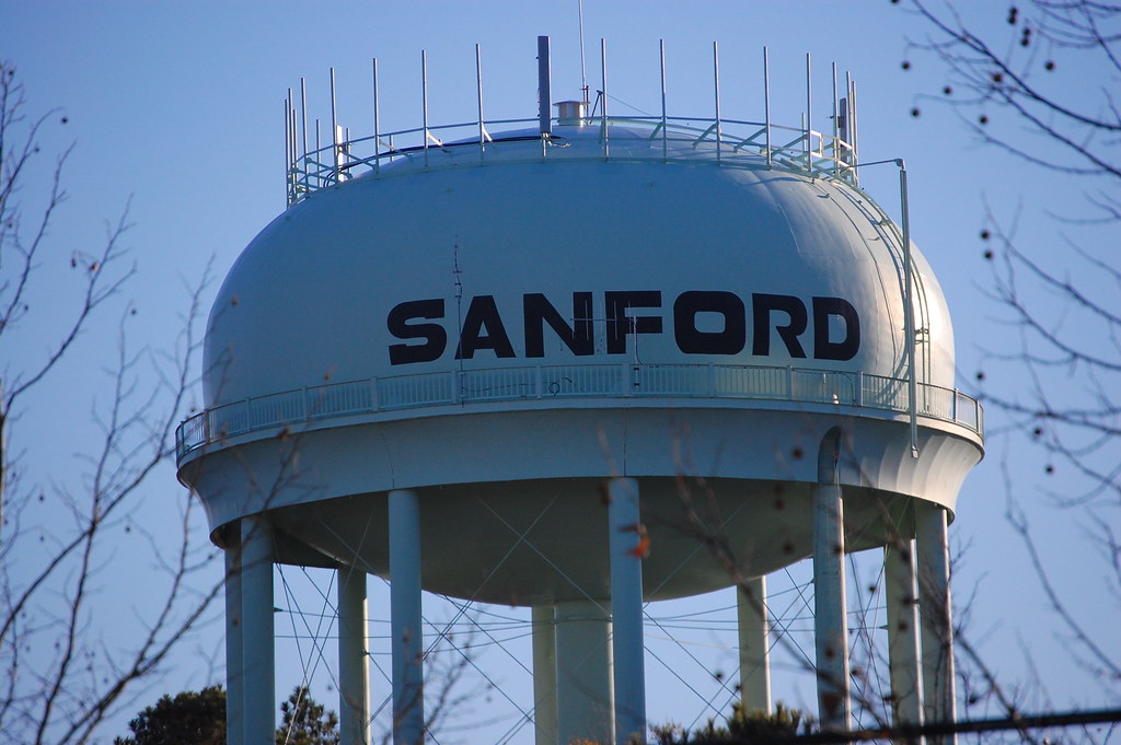 Sanford Water Tower One of several in my hometown. Donald Lee
