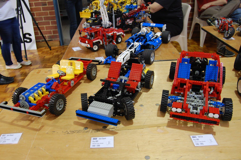 Early Technic Part of the Perth Lego club display at the e
