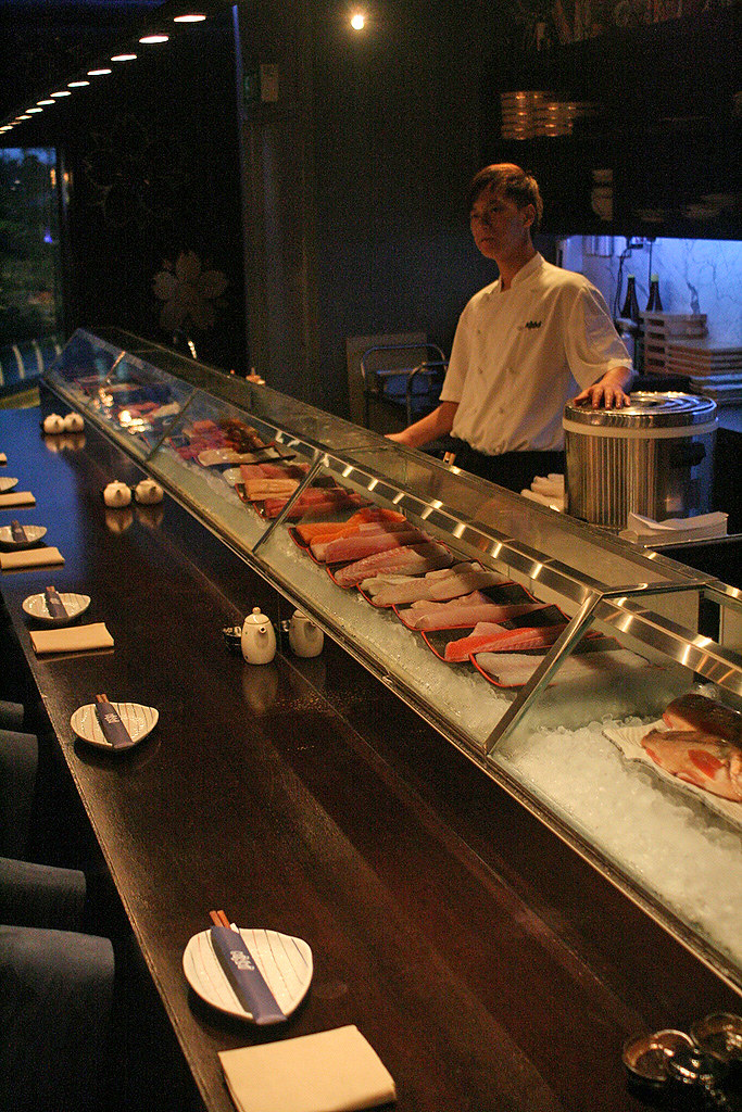 Sushi bar counter at KINKI a photo on Flickriver