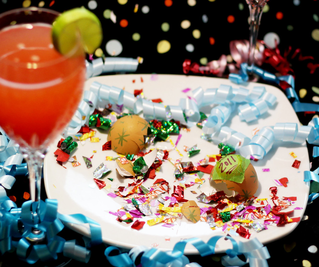 Confetti Eggs for New Year's 2010!! radmegan Flickr