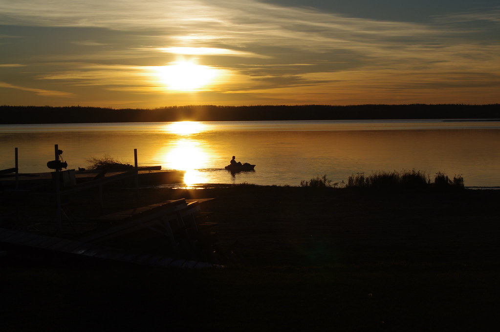 Lac la Nonne Sunset Claudette MacLean Flickr