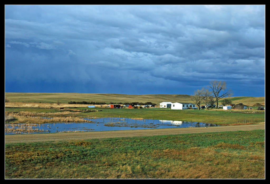 North Dakota farm from the Empire Builder Our eastbound ri… Flickr