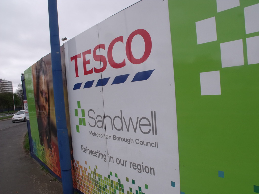 Tesco development West Bromwich hoardings a photo on Flickriver