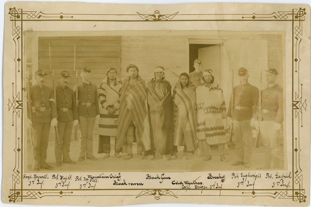 1886Pigan Indians captured for horse stealingFort Shaw Flickr