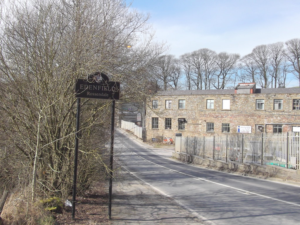 Boundary Sign, Rochdale Road, Edenfield Bridge Mills, Roch… Flickr