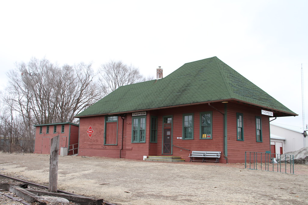 Thomson IL, Thomson Illinois, Train Depot, Carroll County Flickr