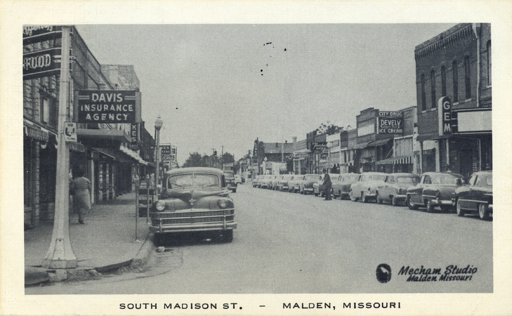 Malden MO South Madison Street Postcard Published by Natio… Flickr
