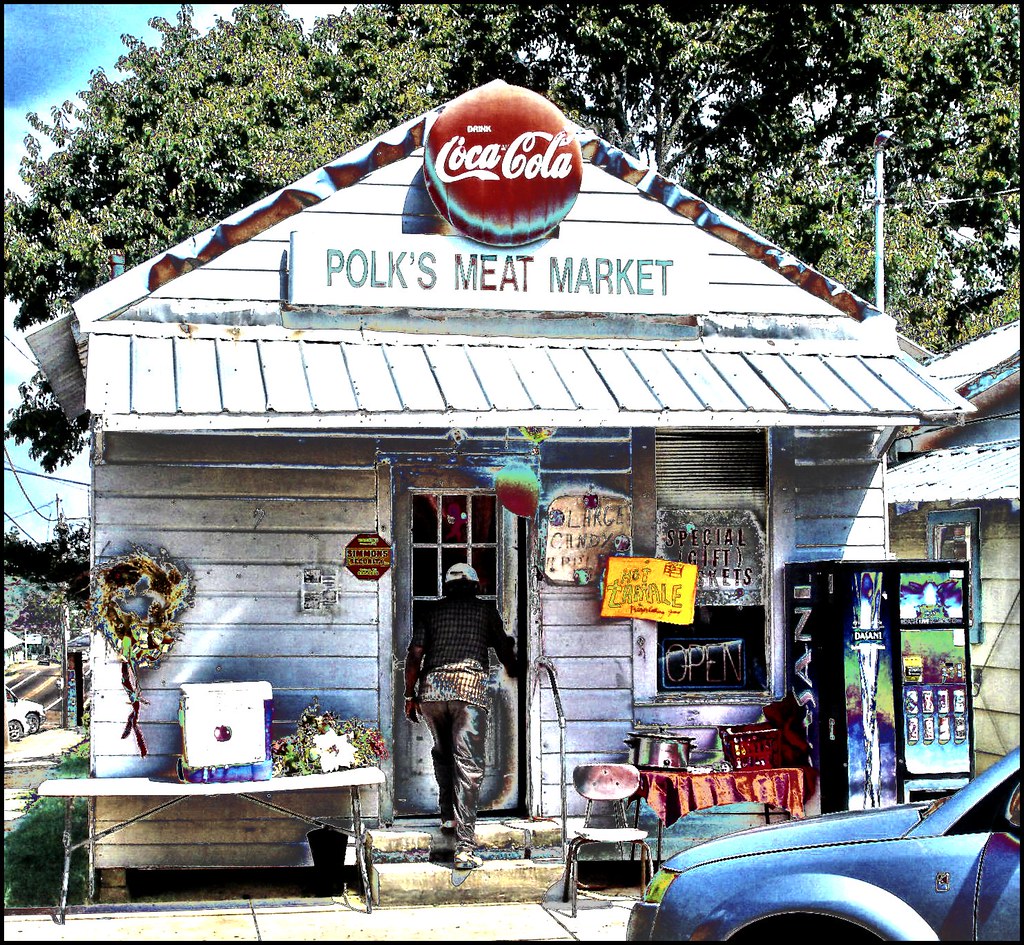 Polk's Meat Market A fixture on the town square in Woodvil… Flickr