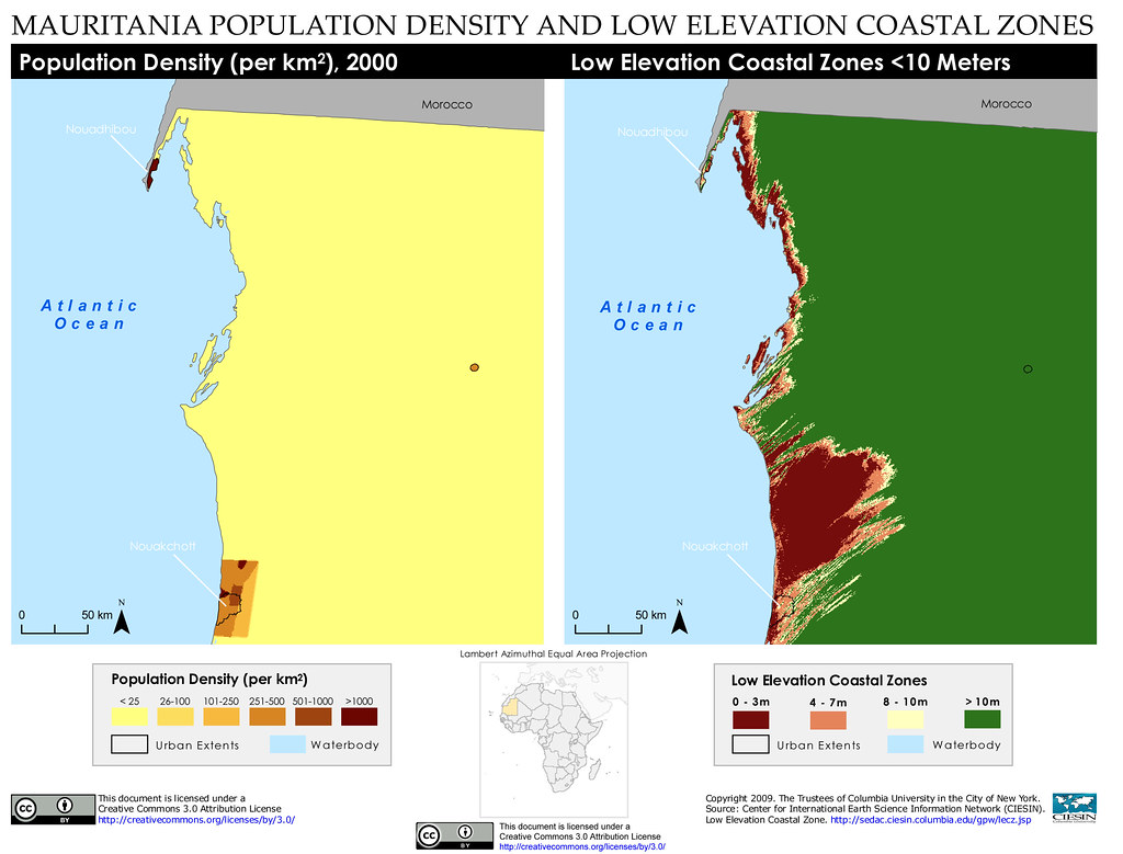 Nouakchott, Mauritania Population Density and Low Elevati… Flickr