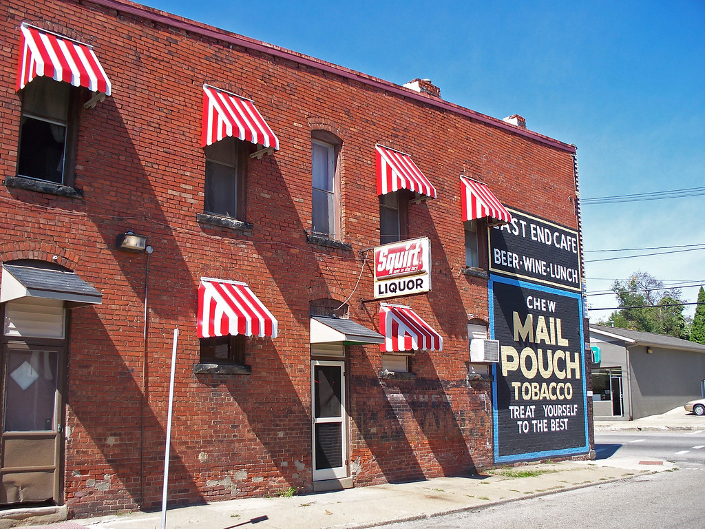 OH Zanesville East End Cafe Restored Mail Pouch ad at th… Flickr
