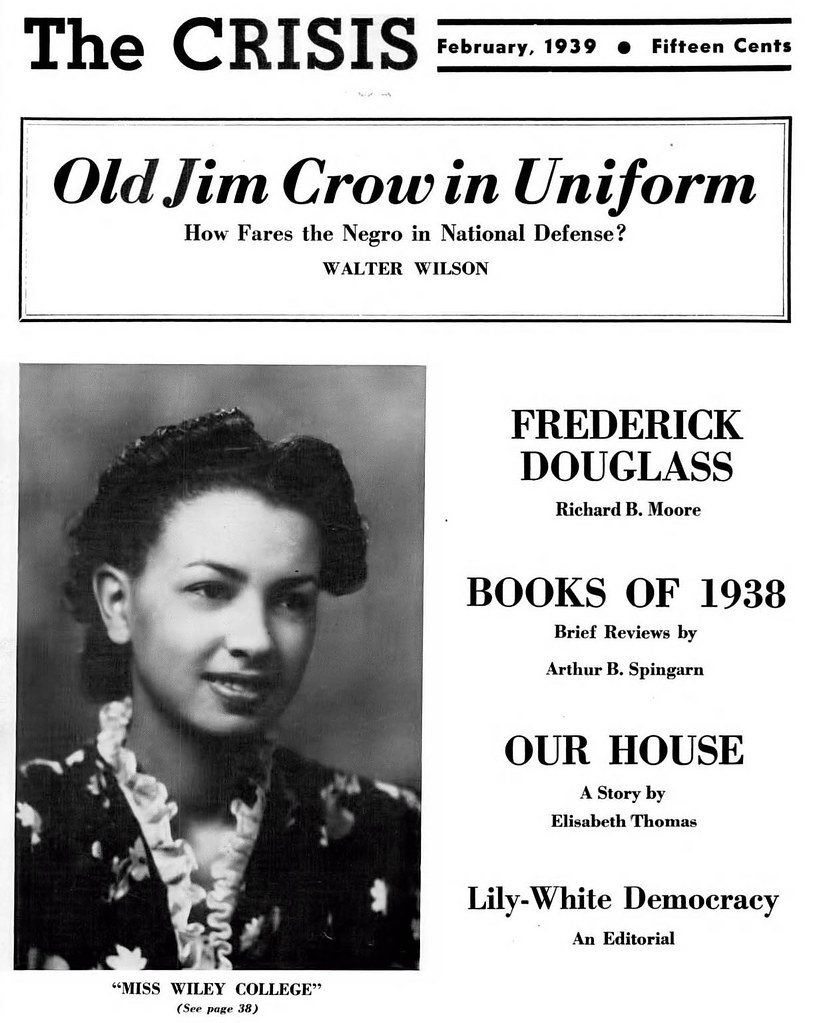 Miss Wiley College Crisis Magazine, February, 1939 a photo on