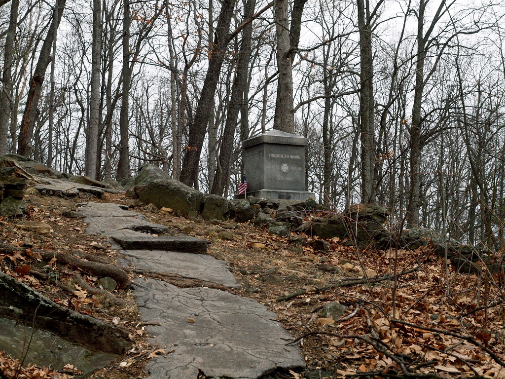 Slope of Little Round Top and 20th Maine monument, Gettysb… Flickr