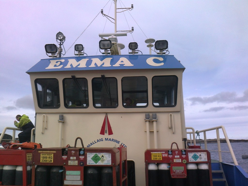 new job Boat used for mooring's and treating. leanish Flickr