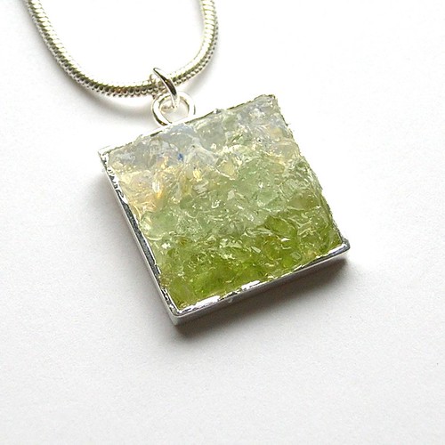 Mosaic Pendant Peridot, Fluorite and Opal grayraven Flickr