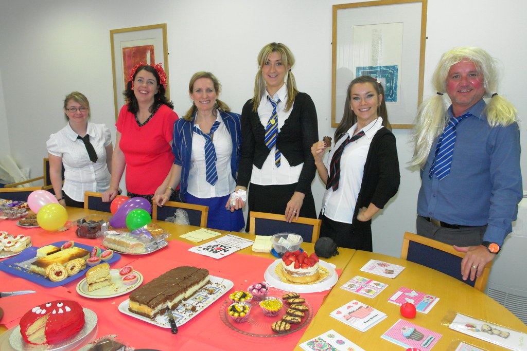 CAKE BAKE RAISES COMIC RELIEF CASH Staff from Chorley Comm… Flickr