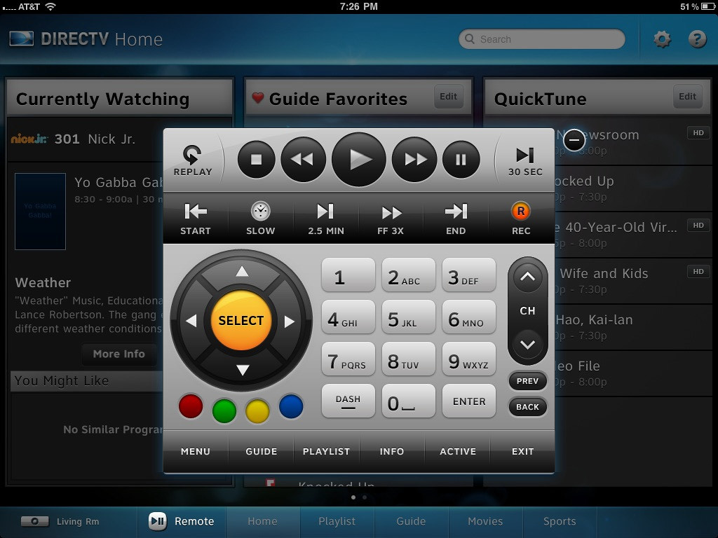 DirecTV iPad App The DirecTV iPad app is pretty nice, but … Flickr