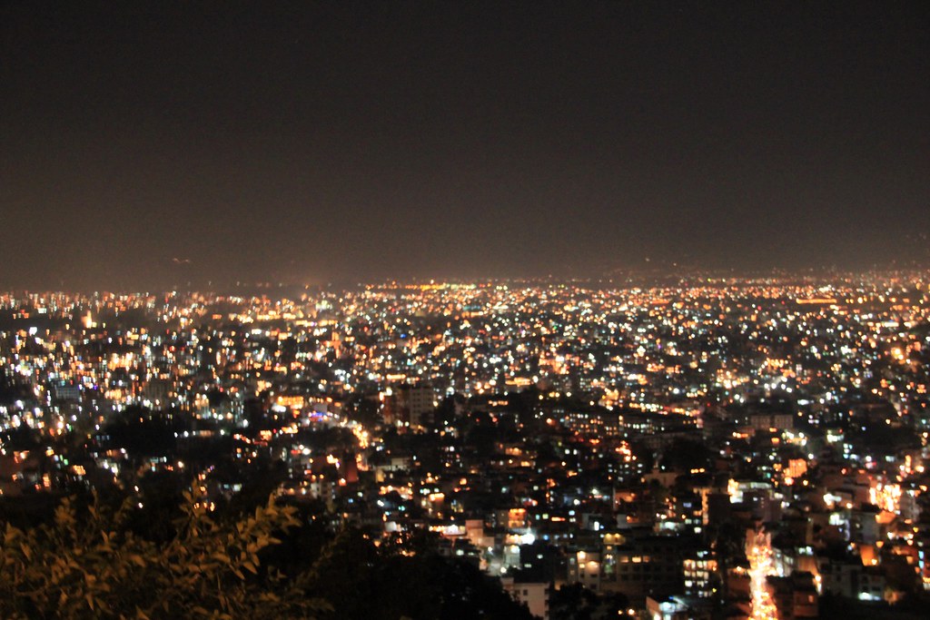 view of Kathmandu valley during Night time the view of kat… Flickr