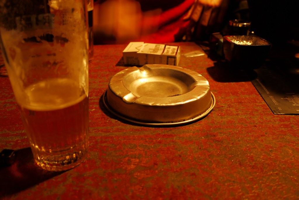 A chouffe and a ciggy later You can still smoke in bars. I… Flickr