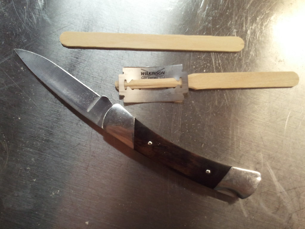 DIY lame Homemade baker's lame. Ted Major Flickr