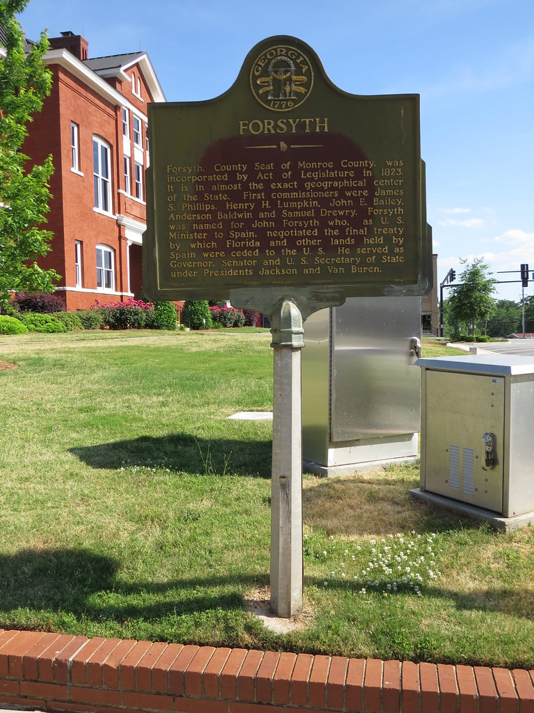 Historic Marker, Forsyth, GA Monroe County Courthouse Flickr