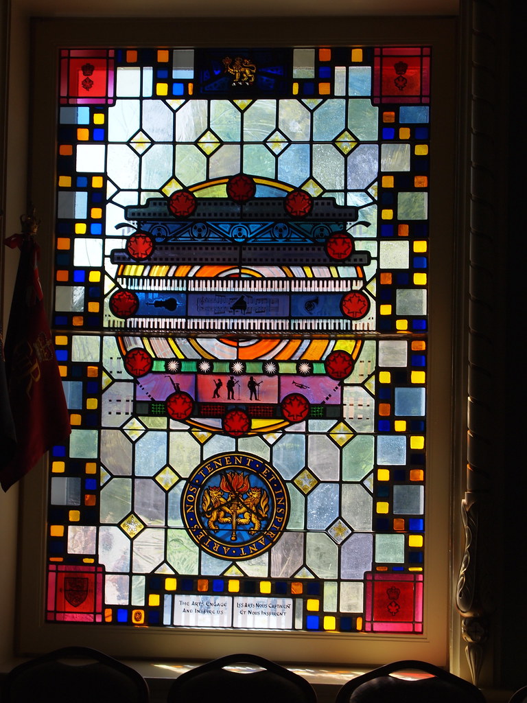 Doors Open Ottawa Rideau Hall Musicthemed stained glass… Flickr