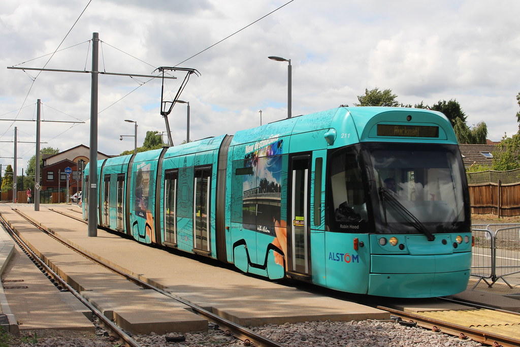 NET Tram 211 at the Bramcote Lane Tram Stop, Chilwell, Not… Flickr