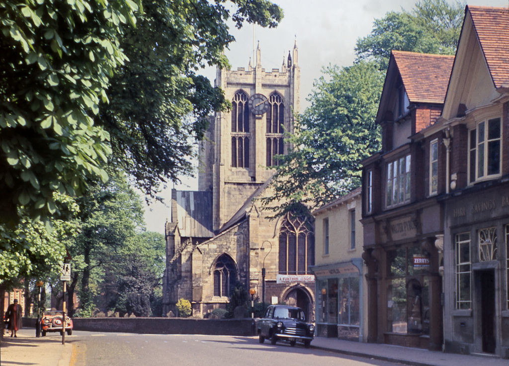 Cottingham. Hallgate and St.Mary's Church. June 1958 a photo on