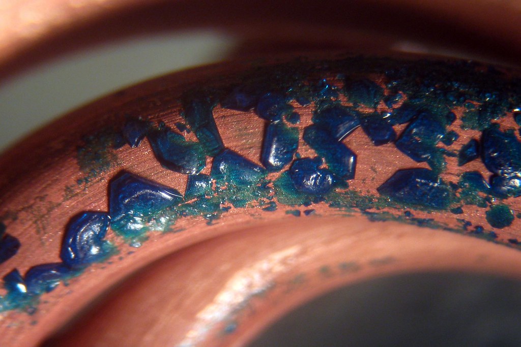 Copper Acetate Growing On Copper Wire... Heavy gauge coppe… Flickr