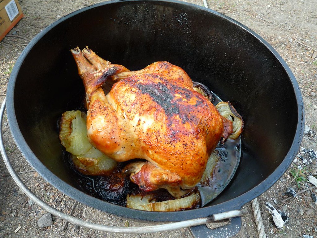 Roasted Chicken!! Camping Sweet Grass May 2011 Phreddie Flickr