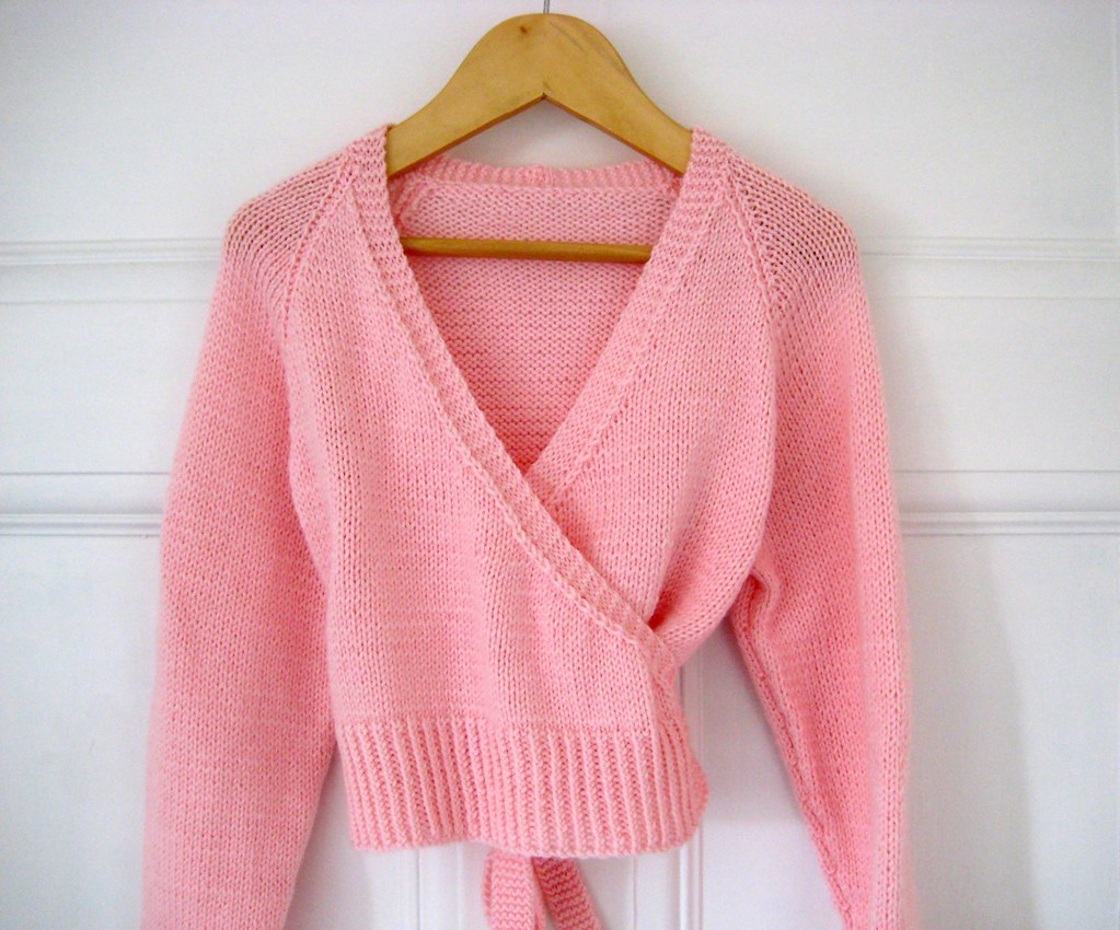 Ruby's Rose Pink Ballet Cardigan Hand knit in Rico Baby Cl… Flickr