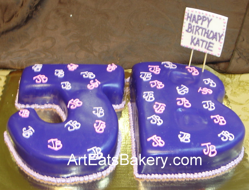 Justin Bieber theme 3D purple fondant JB birthday cake Flickr