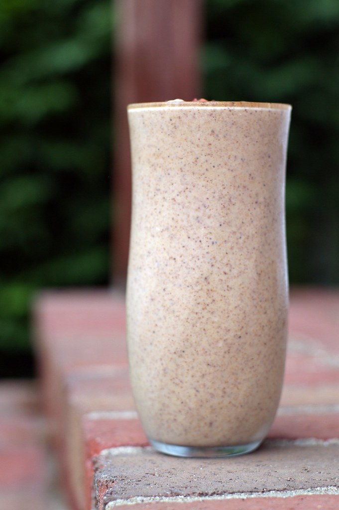 Almond butter milkshake Flickr