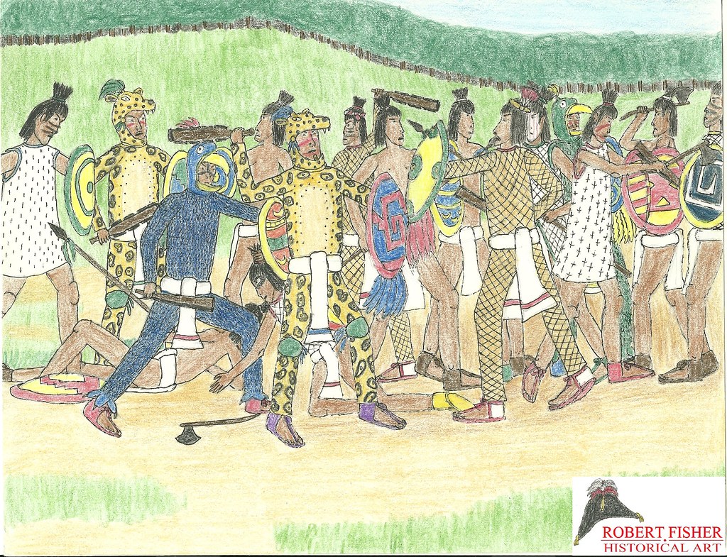 The Flower Wars This scene depicts a battle between the Az… Flickr