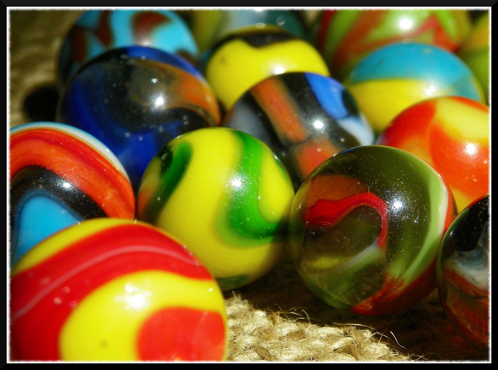 Vintage Peltier Marbles Here are some vintage marbles made… Flickr