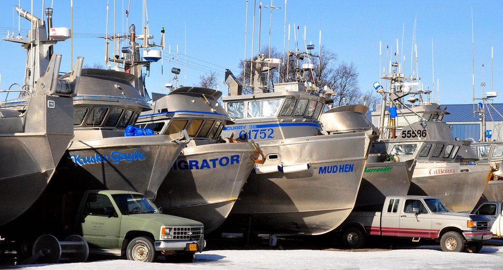 Mud Hen Boats stored at Naknek, Alaska for the winter. The… Flickr